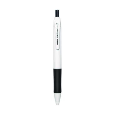Sarasa Dry X1+ Gel Pen, Retractable, Medium 0.7 Mm, Black Ink, White/Black Barrel, 12/Pack