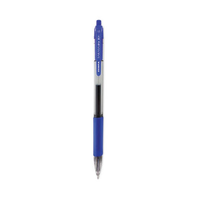 Sarasa Dry Gel X20 Gel Pen, Retractable, Bold 1 Mm, Blue Ink, Clear/Blue Barrel, 12/Pack
