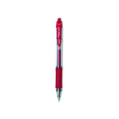 Sarasa Dry Gel X20 Gel Pen, Retractable, Bold 1 Mm, Red Ink, Clear/Red Barrel, Dozen