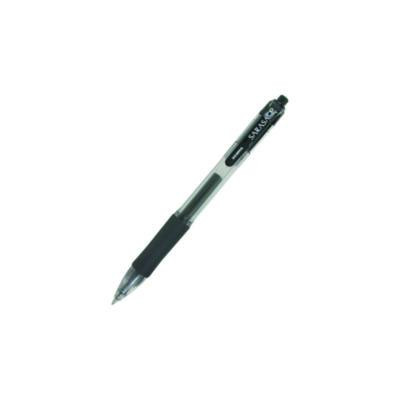 Sarasa Dry Gel X20 Gel Pen, Retractable, Medium 0.7 Mm, Black Ink, Clear/Black Barrel, 12/Pack