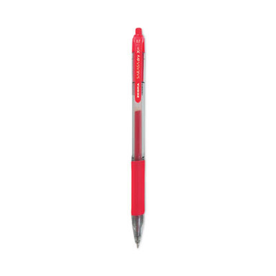 Sarasa Dry Gel X20 Gel Pen, Retractable, Medium 0.7 Mm, Red Ink, Clear/Red Barrel, 12/Pack