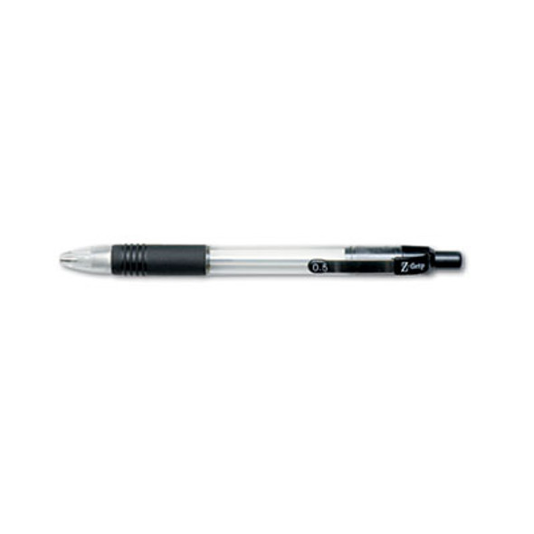 Z-Grip Mechanical Pencil, 0.5 Mm, Hb (#2), Black Lead, Clear/Black Barrel, Dozen