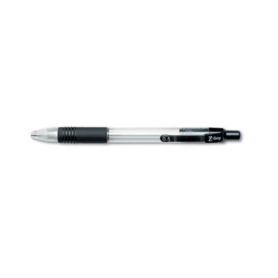 Z-Grip Mechanical Pencil, 0.5 Mm, Hb (#2), Black Lead, Clear/Black Barrel, Dozen