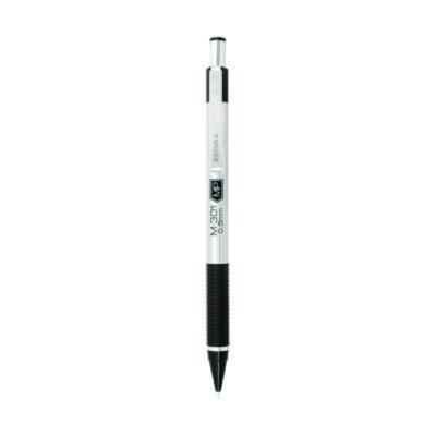 M-301 Mechanical Pencil, 0.5 Mm, Hb (#2), Black Lead, Silver/Black Barrel, 2/Pack