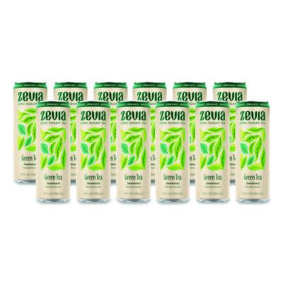 Zero Sugar Naturally Sweetened Green Tea, 12 Oz Can, 12/Carton