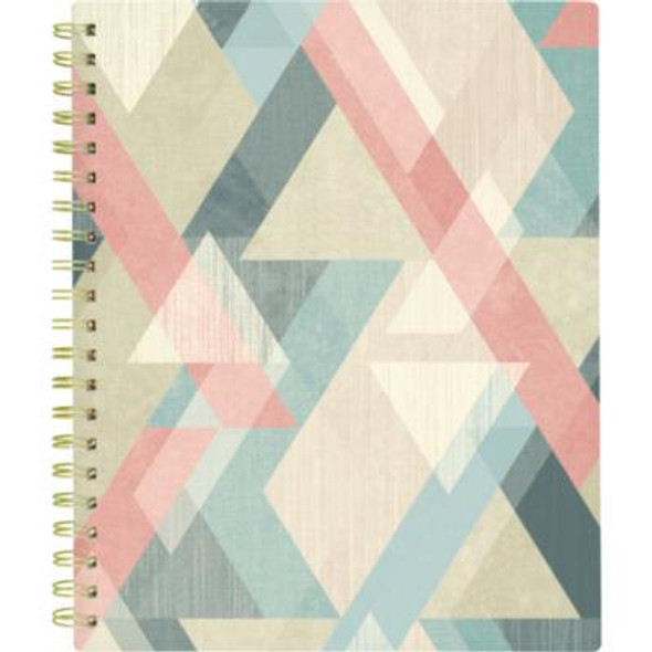 Triad Weekly/Monthly Planner, Geometric Artwork, 11 x 9.25, Multicolor Cover, 12-Month (Jan To Dec): 2025