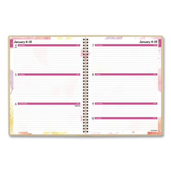 Watercolors Weekly/Monthly Planner, Butterflies Artwork, 11 x 8.5, Multicolor Cover, 12-Month (Jan To Dec): 2026