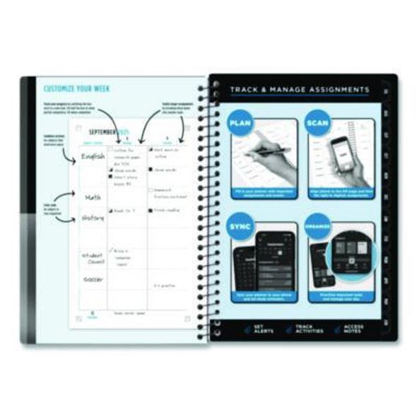 Academic Year Customizable Student Weekly/Monthly Planner, 8.5 x 6.75, 12-Month (July To June): 2025 To 2026