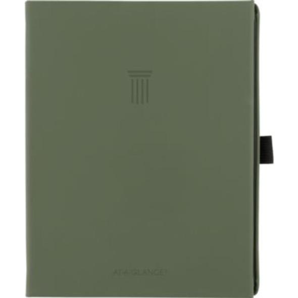 Foundation Undated Weekly/Monthly Planner, 8.5" x 6.75", Green Cover, 12-Month: Undated