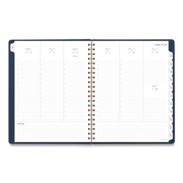 Signature Collection Firenze Navy Weekly/Monthly Planner, 11 x 8.5, Navy Cover, 13-Month: Jan 2026 To Jan 2027