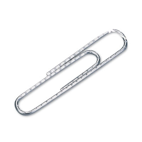 Paper Clips, #1, Nonskid, Silver, 100 Clips/Box, 10 Boxes/Pack