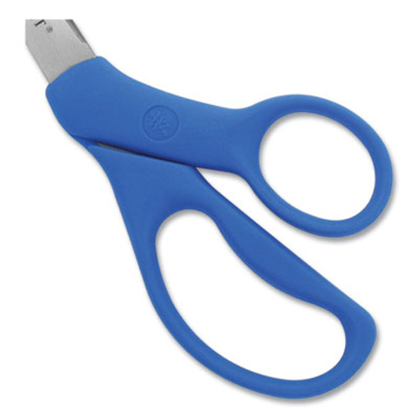 Preferred Line Stainless Steel Scissors, 8" Long, 3.5" Cut Length, Offset Blue Handle