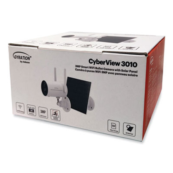 Cyberview 3010 3Mp Smart Wifi Bullet Camera With Solar Panel, 2304 x 1296 Pixels