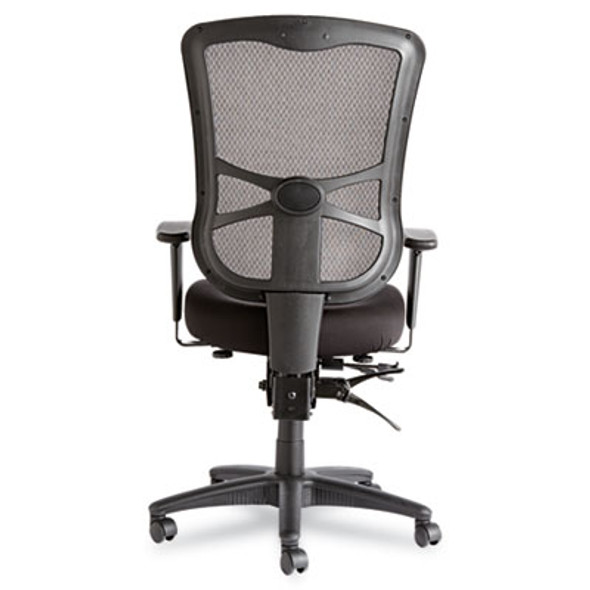 Alera Elusion Series Mesh High-Back Multifunction Chair, Supports Up To 275 Lb, 17.2" To 20.6" Seat Height, Black