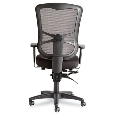 Alera Elusion Series Mesh High-Back Multifunction Chair, Supports Up To 275 Lb, 17.2" To 20.6" Seat Height, Black