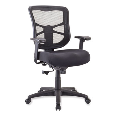 Alera Elusion Series Mesh Mid-Back Swivel/Tilt Chair, Supports Up To 275 Lb, 17.9" To 21.8" Seat Height, Black