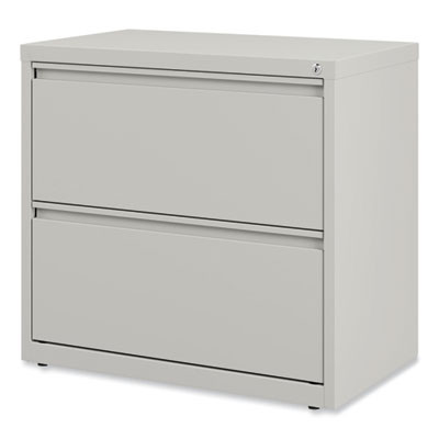 Lateral File, 2 Legal/Letter-Size File Drawers, Light Gray, 30" x 18.63" x 28"