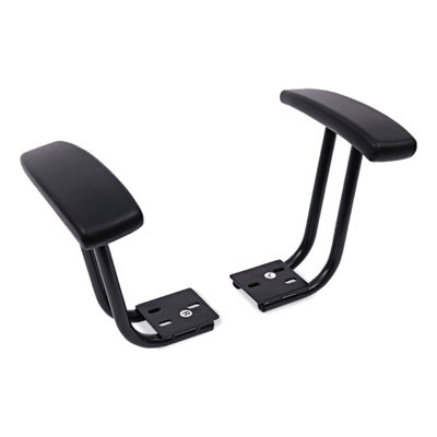 Optional Fixed Height T-Arms For Alera Essentia And Interval Series Chairs, Black, 2/Set