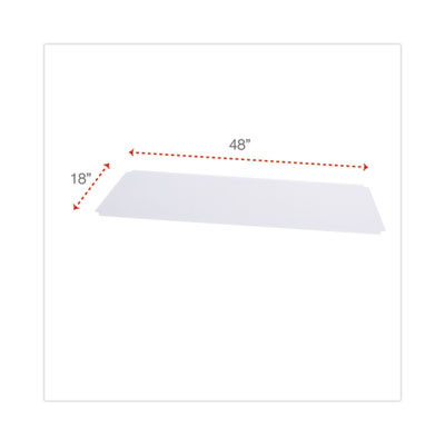 Shelf Liners For Wire Shelving, Clear Plastic, 48w X 18d, 4/Pack