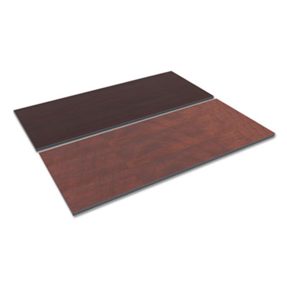 Reversible Laminate Table Top, Rectangular, 71.5 X 29.5, Medium Cherry/Mahogany