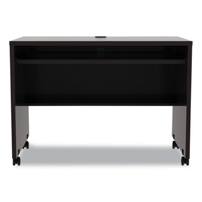 Alera Valencia Series Mobile Workstation Desk, 41.38" X 23.63" X 30", Espresso
