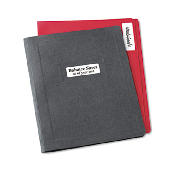 Removable Multi-Use Labels, Inkjet/Laser Printers, 1 X 3, White, 5/Sheet, 50 Sheets/Pack, (5436)