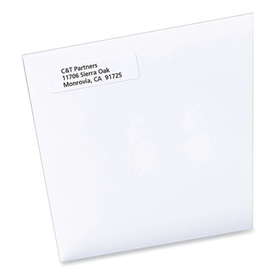 Labels, Inkjet/Laser Printers, 0.5 X 1.75, White, 80/Sheet, 100 Sheets/Pack