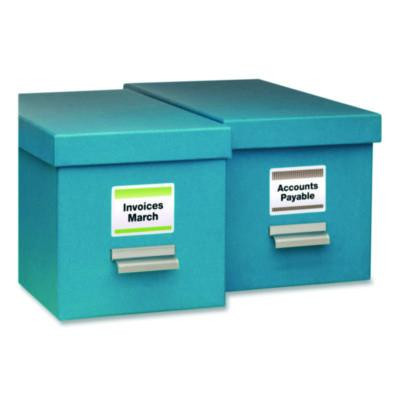 Permanent Id Labels W/ Sure Feed Technology, Inkjet/Laser Printers, 2 X 2.63, White, 15/Sheet, 15 Sheets/Pack