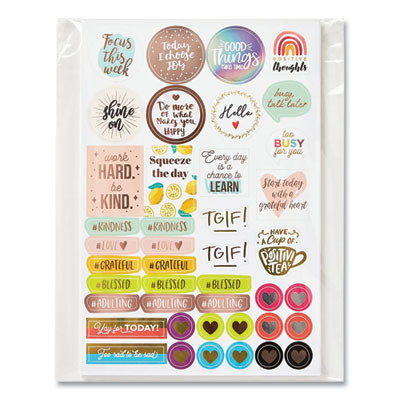 Planner Sticker Variety Pack: Budget, Fitness, Motivational, Seasonal And Work Stickers, Assorted Sizes And Colors, 744/Pack