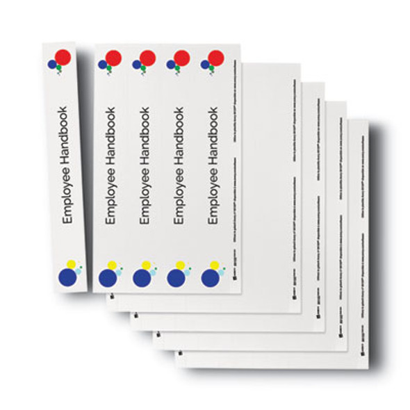 Binder Spine Inserts, 1.5" Spine Width, 5 Inserts/Sheet, 5 Sheets/Pack