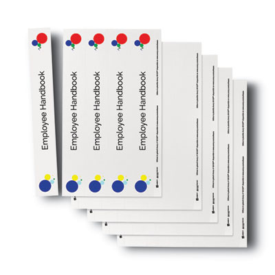 Binder Spine Inserts, 1.5" Spine Width, 5 Inserts/Sheet, 5 Sheets/Pack