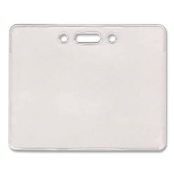 Proximity Id Badge Holders, Horizontal, Clear 3.75" x 3" Holder, 3.5" x 2.25" Insert, 50/Pack