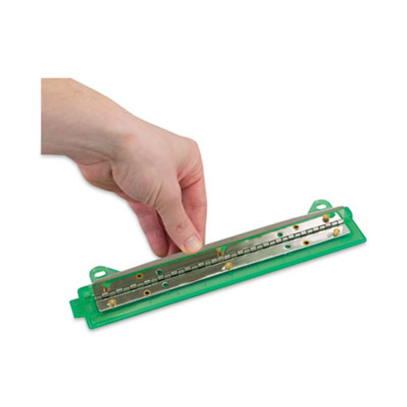 6-Sheet Trident Binder Punch, Three-Hole, 1/4" Holes, Assorted Colors