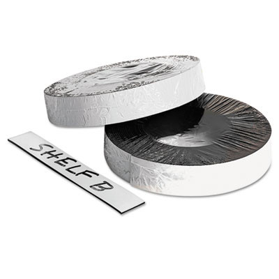 Dry Erase Magnetic Label Tape, 1" x 50 Ft, White