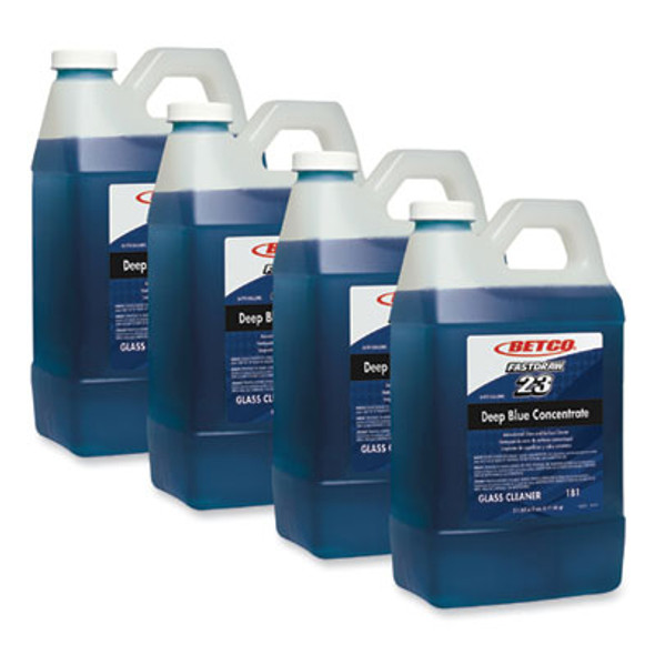 Deep Blue Fastdraw Glass And Surface Cleaner, 2 L Bottle, 4/Carton