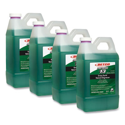 Green Earth Natural Fastdraw Degreaser, 2 L Bottle, 4/Carton