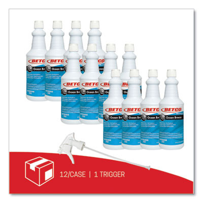 Bestscent Ocean Breeze Rtu Deodorizer, Ocean Breeze Scent, 32 Oz Spray Bottle, 12/Carton