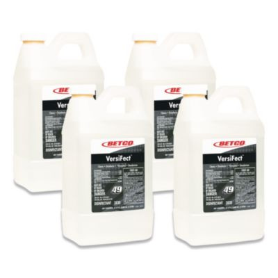 Versifect Fastdraw Cleaner Disinfectant, Fresh Scent, 2 L Bottle, 4/Carton