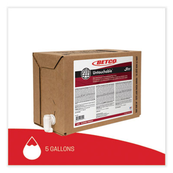 Untouchable Floor Finish With Srt, 5 Gal Bag-In-Box