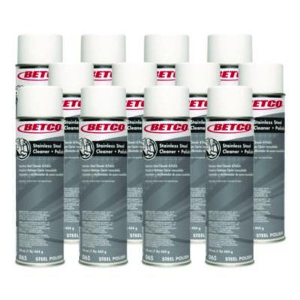 Stainless Steel Cleaner And Polish, Characteristic Scent, 16 Oz Aerosol Spray, 12/Carton
