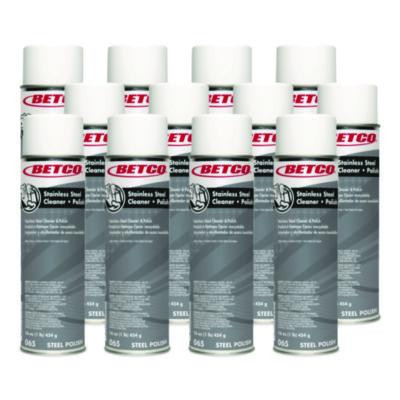 Stainless Steel Cleaner And Polish, Characteristic Scent, 16 Oz Aerosol Spray, 12/Carton