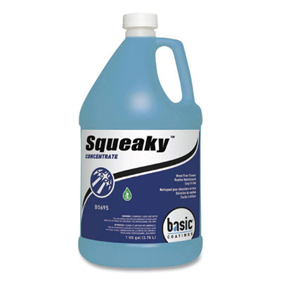 Squeaky Concentrate Floor Cleaner, 1 Gal Bottle, 4/Carton