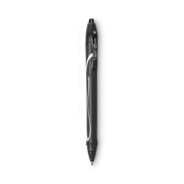 Gel-Ocity Quick Dry Gel Pen, Retractable, Medium 0.7 Mm, Black Ink, Black Barrel, Dozen