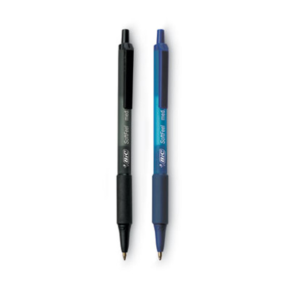 Soft Feel Ballpoint Pen Value Pack, Retractable, Medium 1 Mm, Assorted Ink And Barrel Colors, 36/Pack