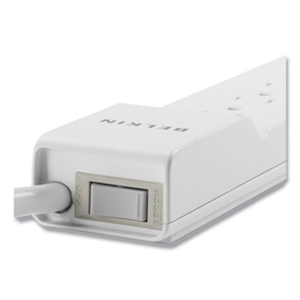 Home/Office Surge Protector, 6 Ac Outlets, 6 Ft Cord, 720 J, White