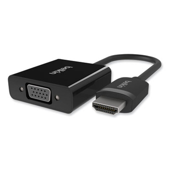 Hdmi To Vga + 3.5Mm Audio Adapter, 5", Black