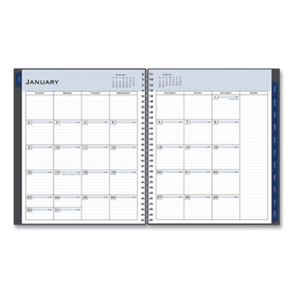 Passages Monthly Planner, 10 x 8, Charcoal Cover, 12-Month (Jan To Dec): 2026