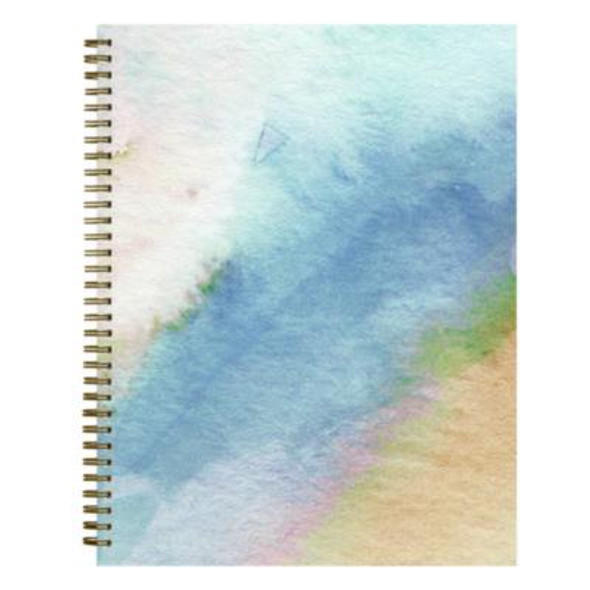 One Tree Planted Andreo Weekly/Monthly Planner, Abstract Artwork, 11" x 8.5", Blue/Sand/Green Cover, 12-Month (Jan-Dec): 2026
