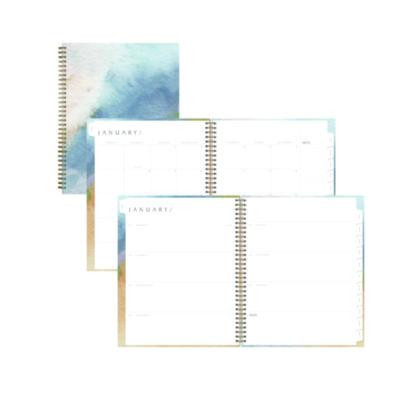 One Tree Planted Andreo Weekly/Monthly Planner, Abstract Artwork, 11" x 8.5", Blue/Sand/Green Cover, 12-Month (Jan-Dec): 2026