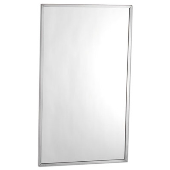 Channel-Framed Mirror, Rectangular, 18"w x 24"h